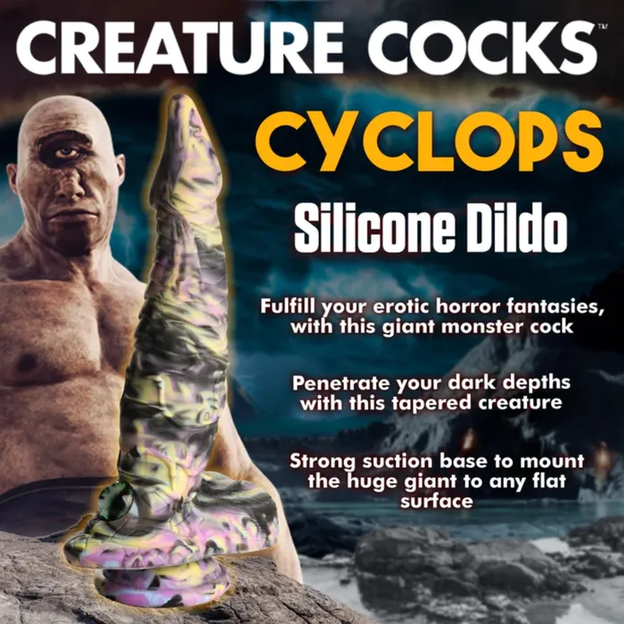 Creature Cocks Dildos Creature Cocks Cyclops Monster Silicone Dildo Multi Colour