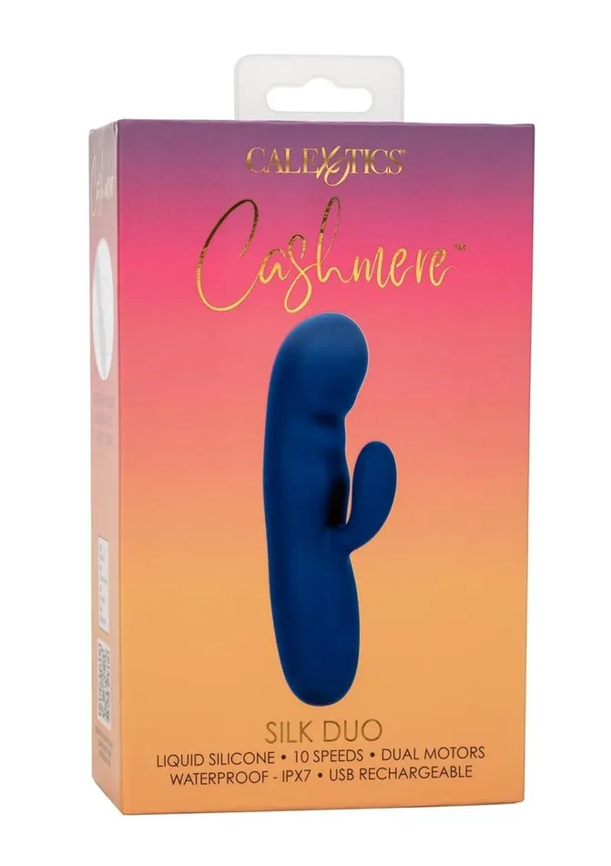Cashmere Silk Duo Rechargeable Silicone Rabbit Vibrator Cashmere Female Sex Toys