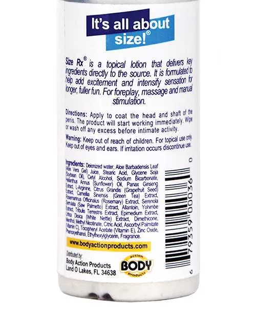 Size Rx Enhancers Size RX Male Enhancement Gel 2 oz