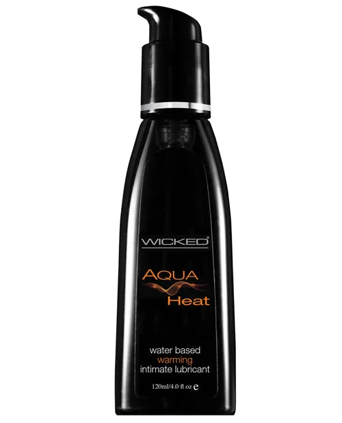 Wicked Aqua Heat Water Based Warming Lubricant 4oz Wicked Aqua Lubricants