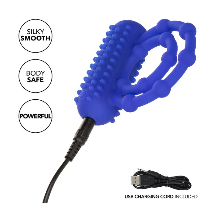Male Sex Toys 10 Bead Maximus Rechargeable Cock Ring California Exotic