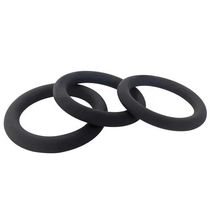 Slim Donut Silicone Cock Ring diam 55 mm Black Brutus Male Sex Toys