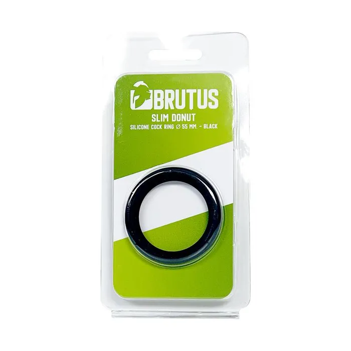 Slim Donut Silicone Cock Ring diam 55 mm Black Brutus Male Sex Toys