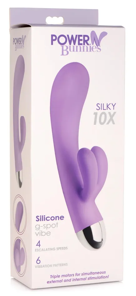 Female Sex Toys Silky 10X Silicone GSpot Vibrator Curve Toys